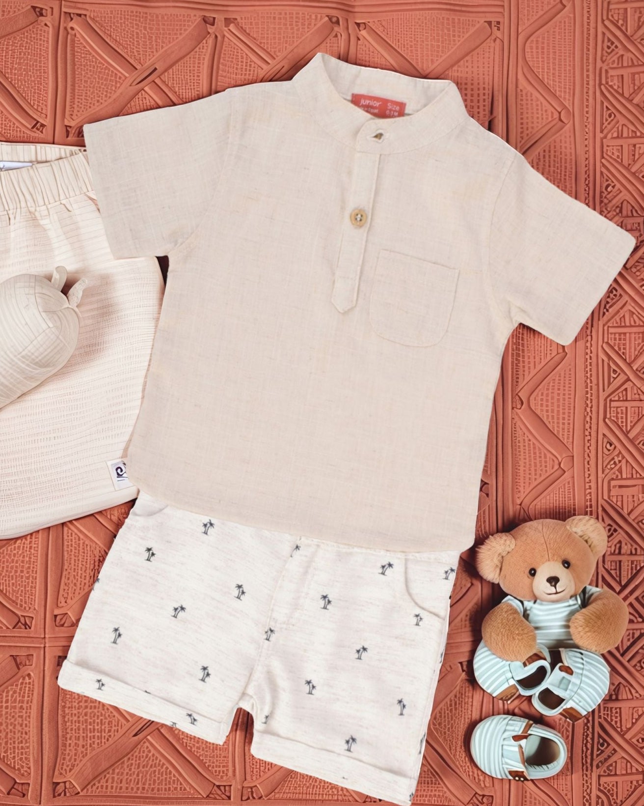 Aloha بيجاما اولادي تيشرت و شورت مطبوع