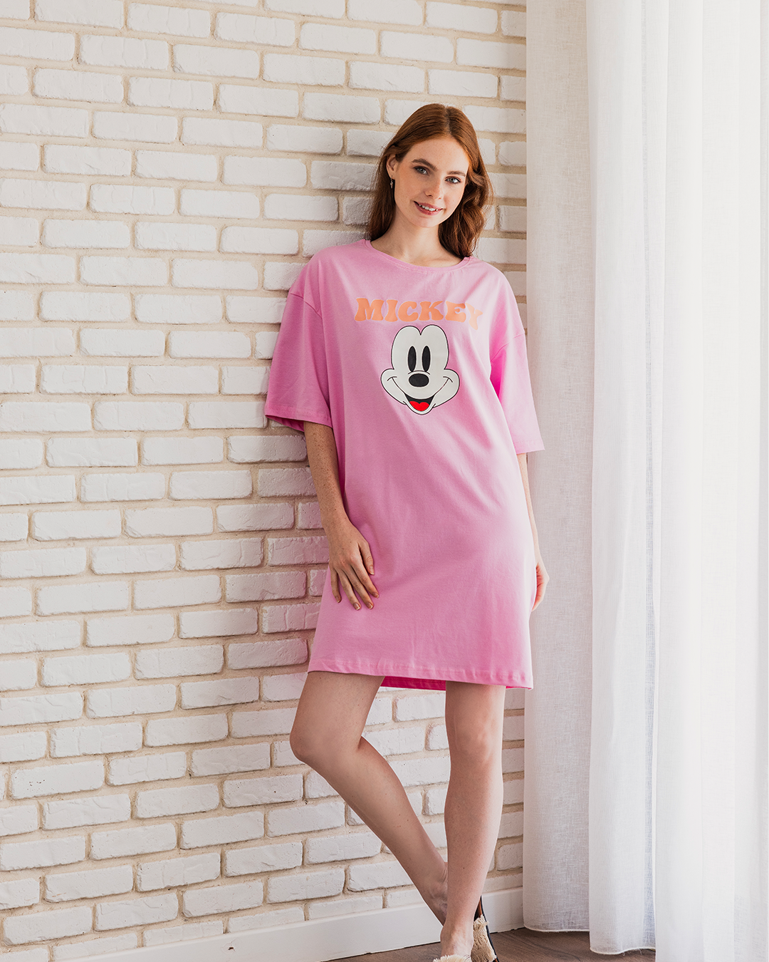 MICKEY نايت شيرت حريمي نص كم قصير