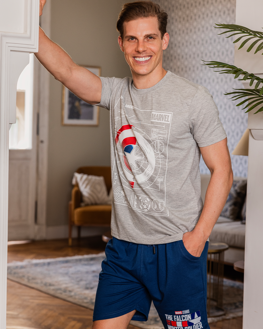 بيجامه رجالي كابتن اميركا