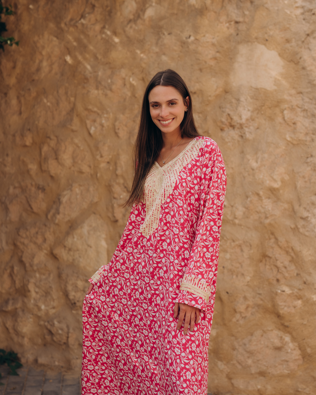 Floral viscose shirt with embroidered sleeves 12