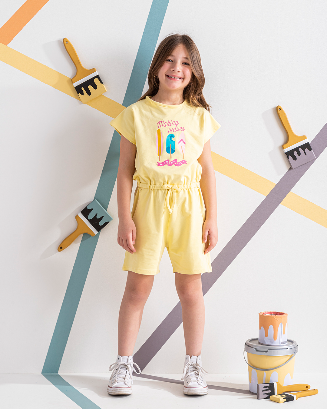 making waves Salobit girls shorts