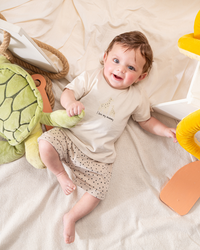 بيجاما بنص كم و شورت قطن انا احب ماما