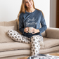 just breathe Dwyer printed women's pajamas