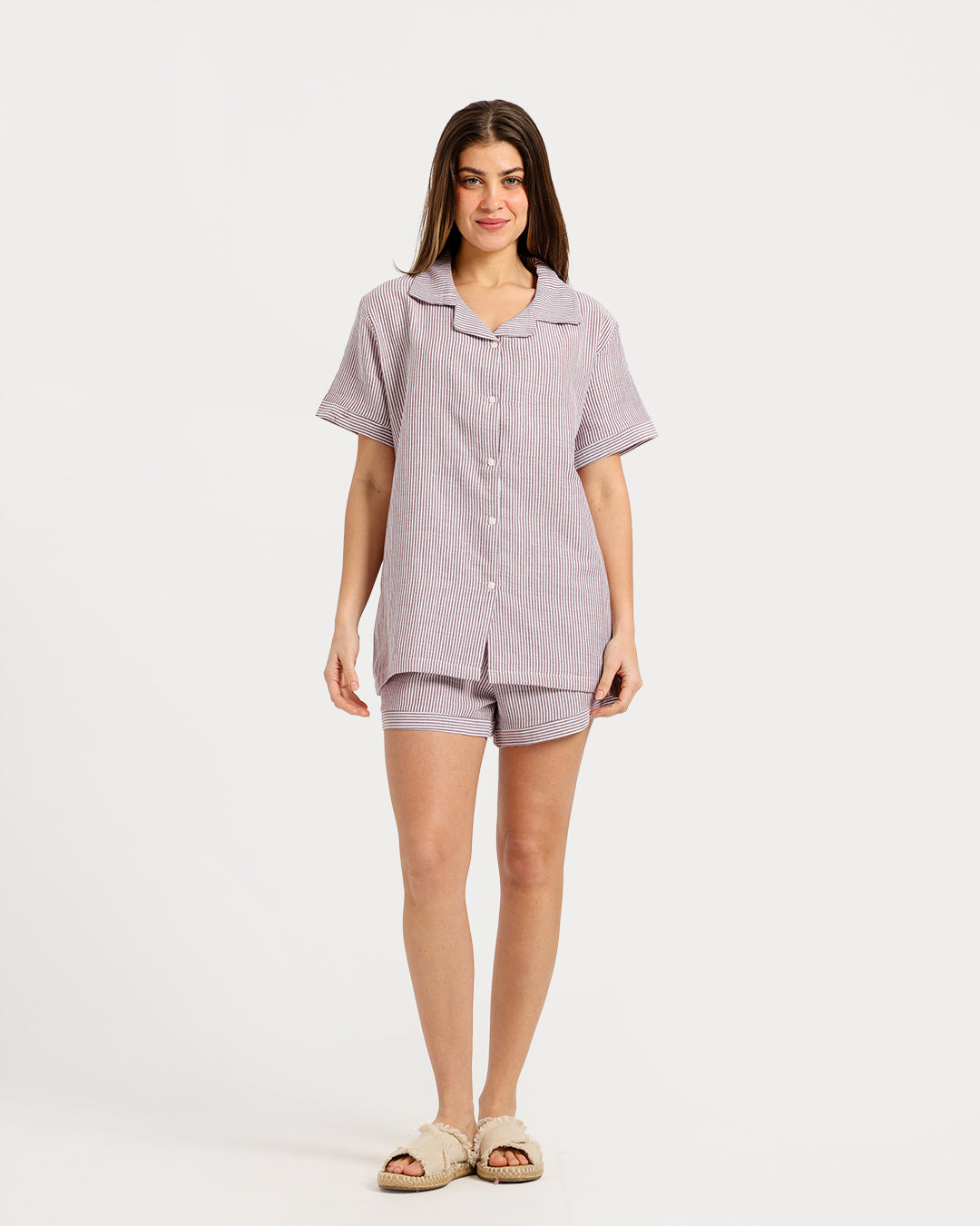 Women's pajama with short sleeves with shorts