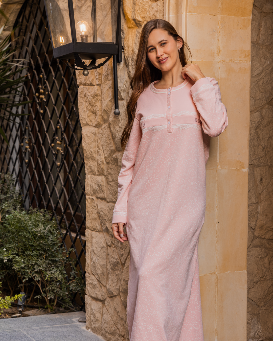 قميص حريمي طويل دانتيل