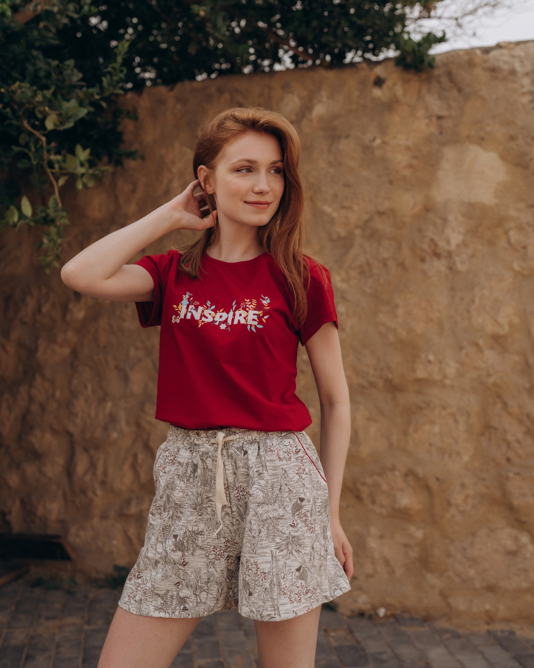 inspire بيجاما حريمي قطن
