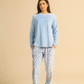 Snow Flowers Women pajama in lilac