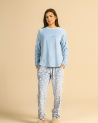 Snow Flowers Women pajama in lilac