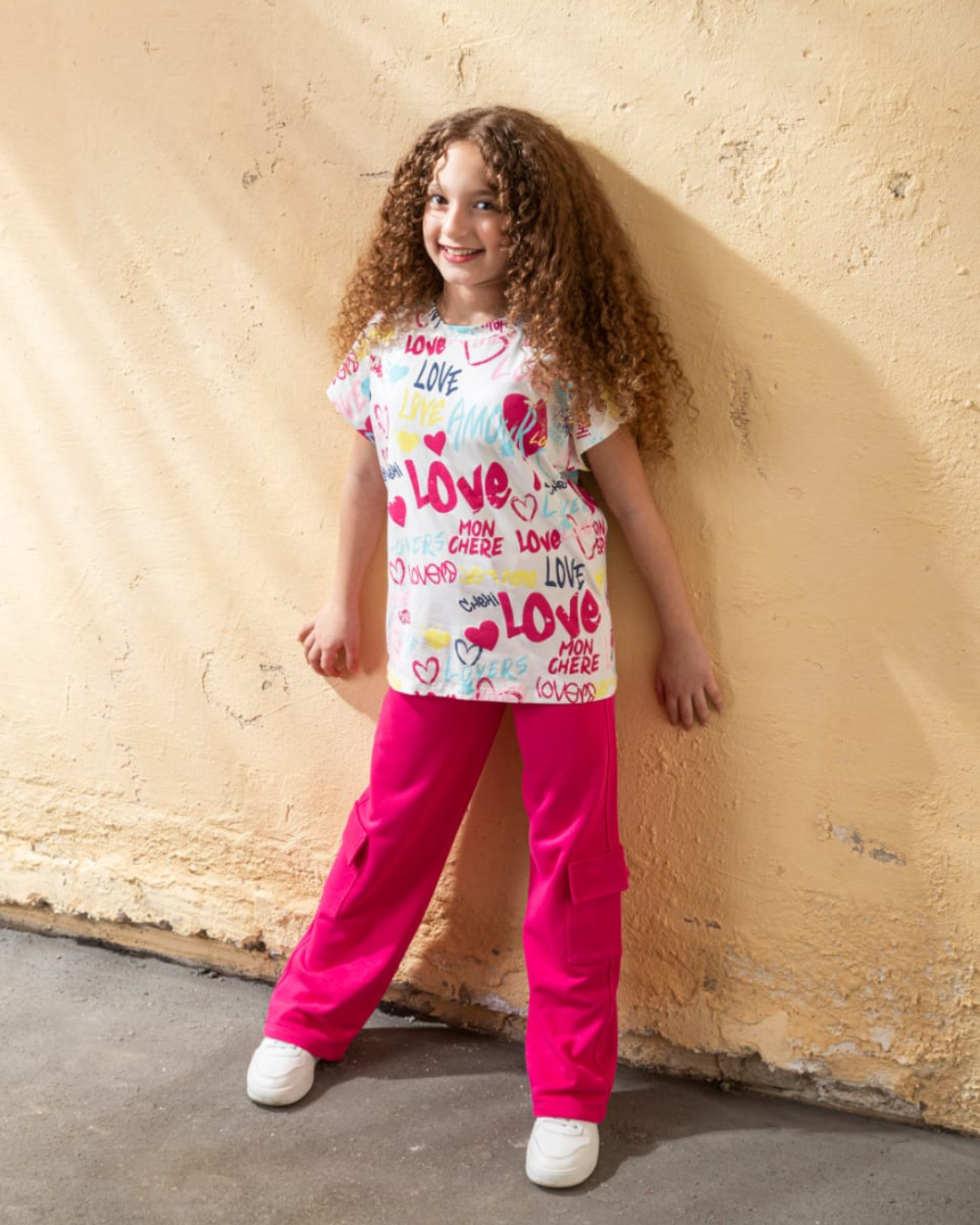 Love Full Cover بيجامه بناتي وسط