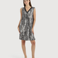 Women's V-Neck Camisole with Snake Skin Sleeve