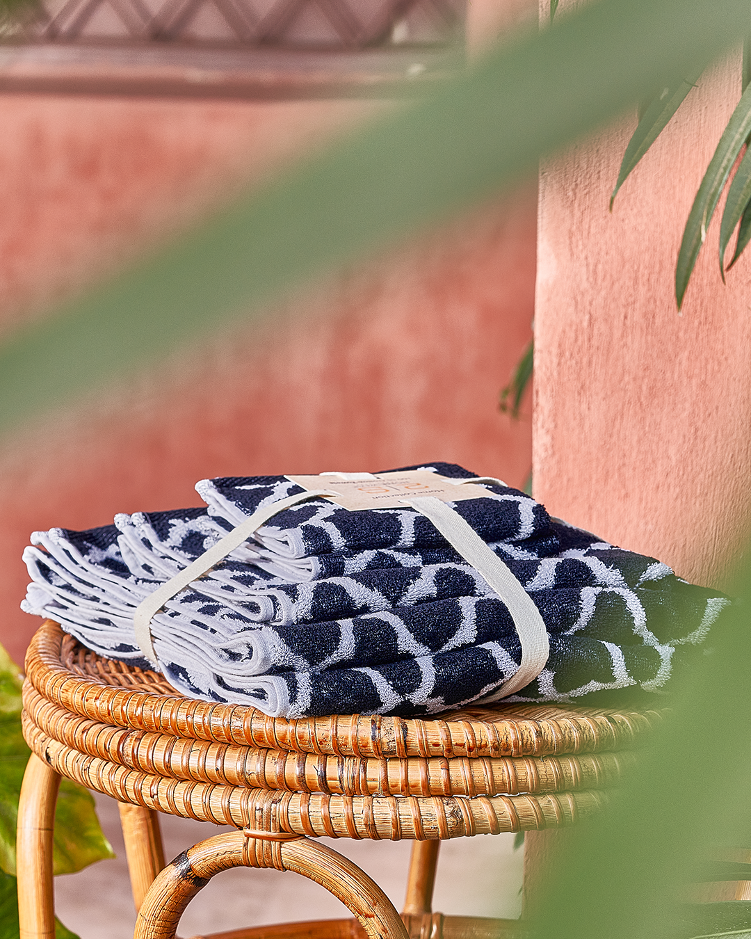 4 set Moroccan tile towels  (30*²30 50*100 70*140)cm