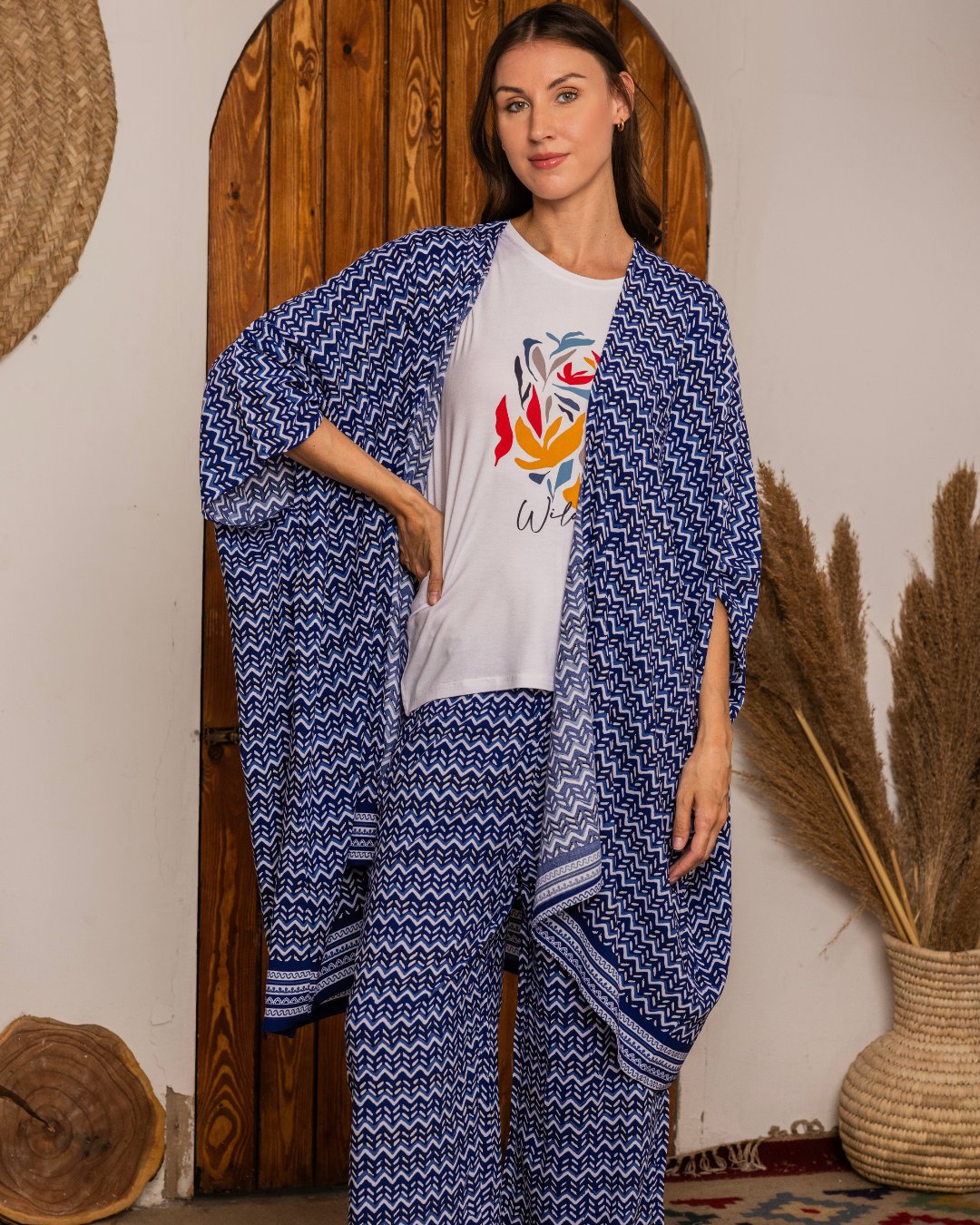 Wild Life Women's Pajamas 3 Pieces