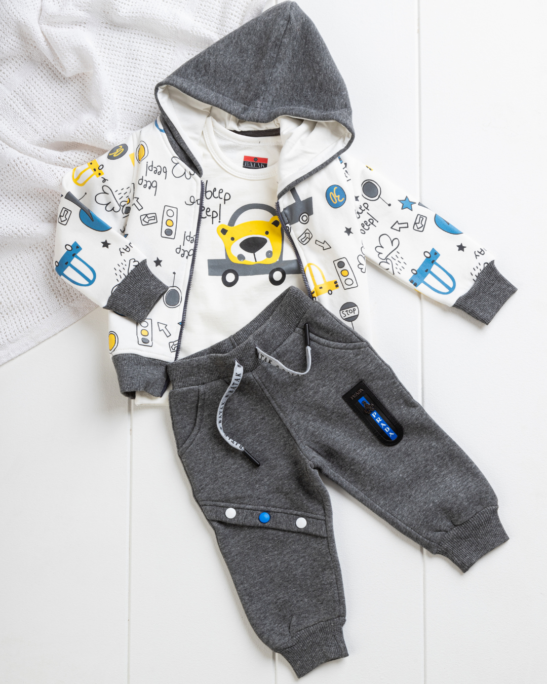 beep beep my boys teddy bear pajamas