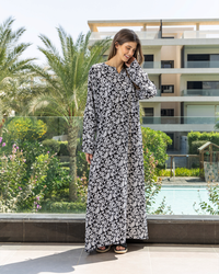 Viscose shirt with floral sleeves 57