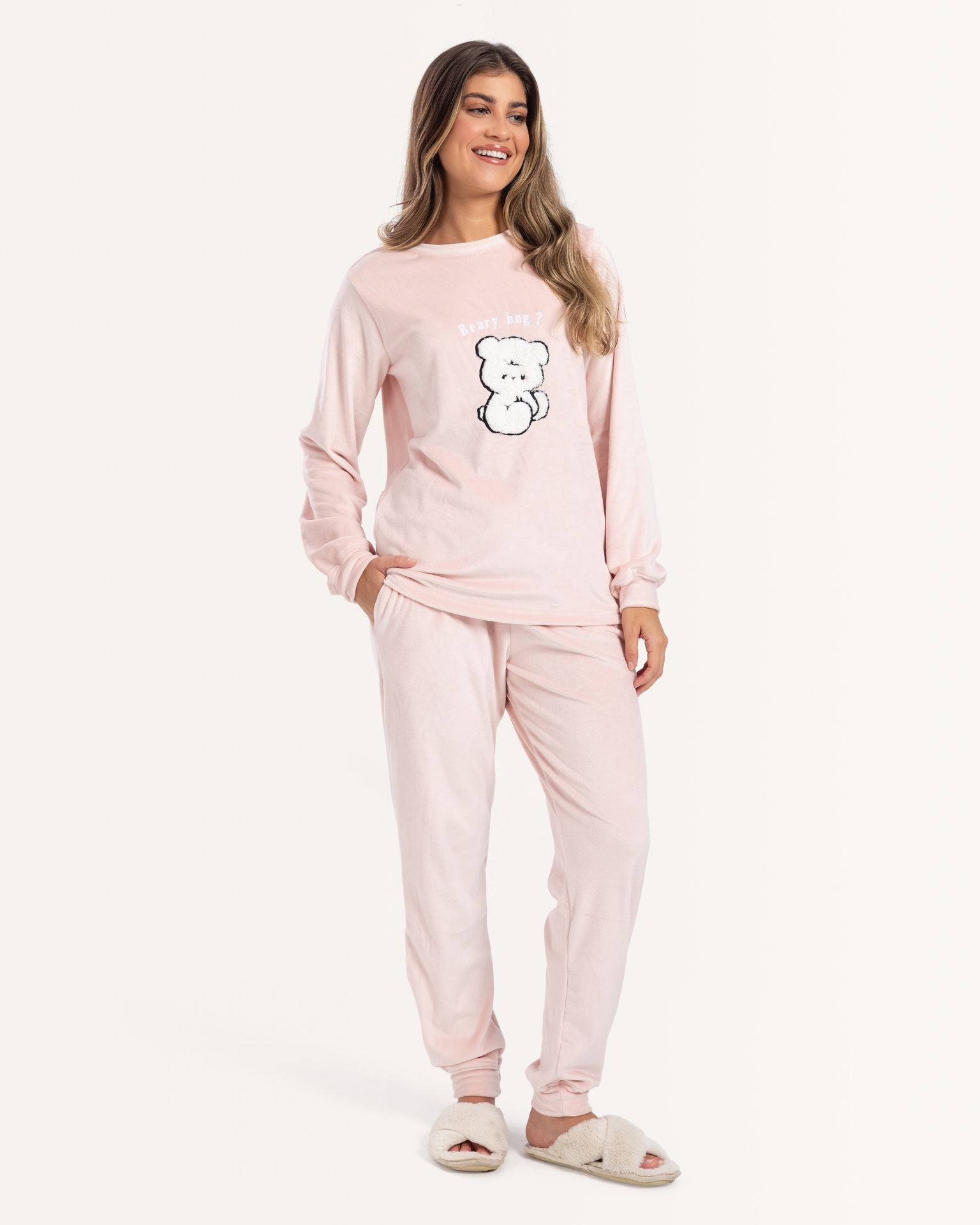 بيجاما قطيفه دبدوب