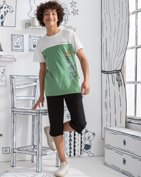 Push Yourself بيجامه اولادي بنتاكور مطبوع