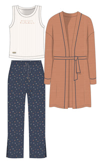 We fell in love in October Women 3 Pieces Pajama
