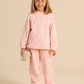 Girls' pajamas with a cute winter floral print