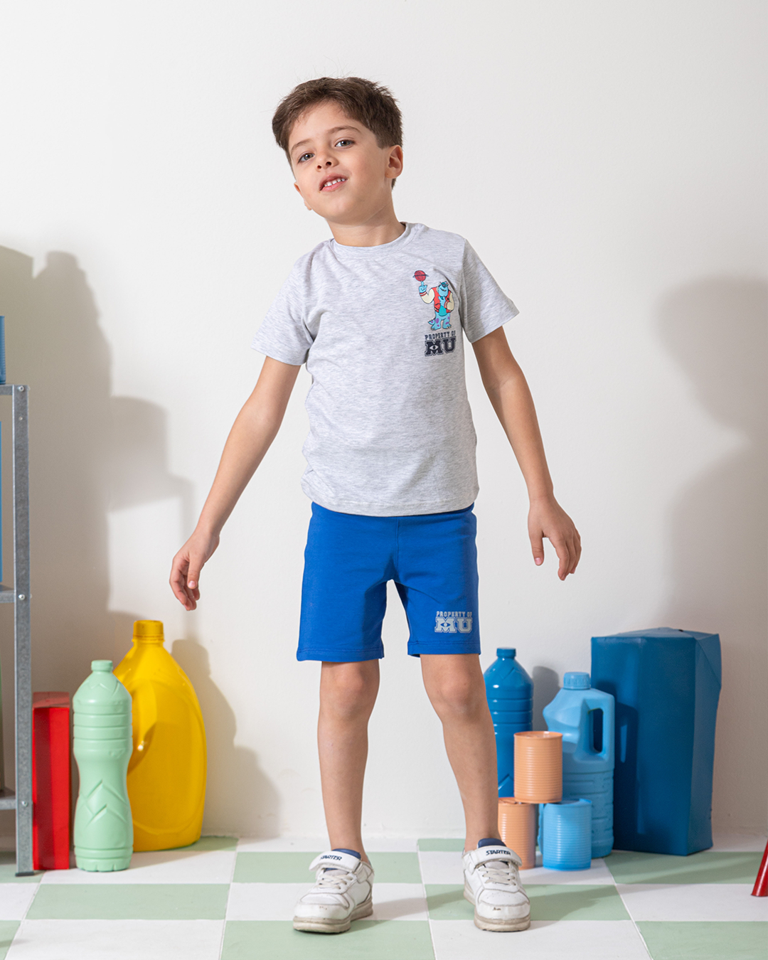 MARVY Monsters University بيجامة اولادي وسط شانيه