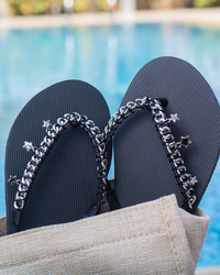 Metallic Women's Summer Slippers Metallic