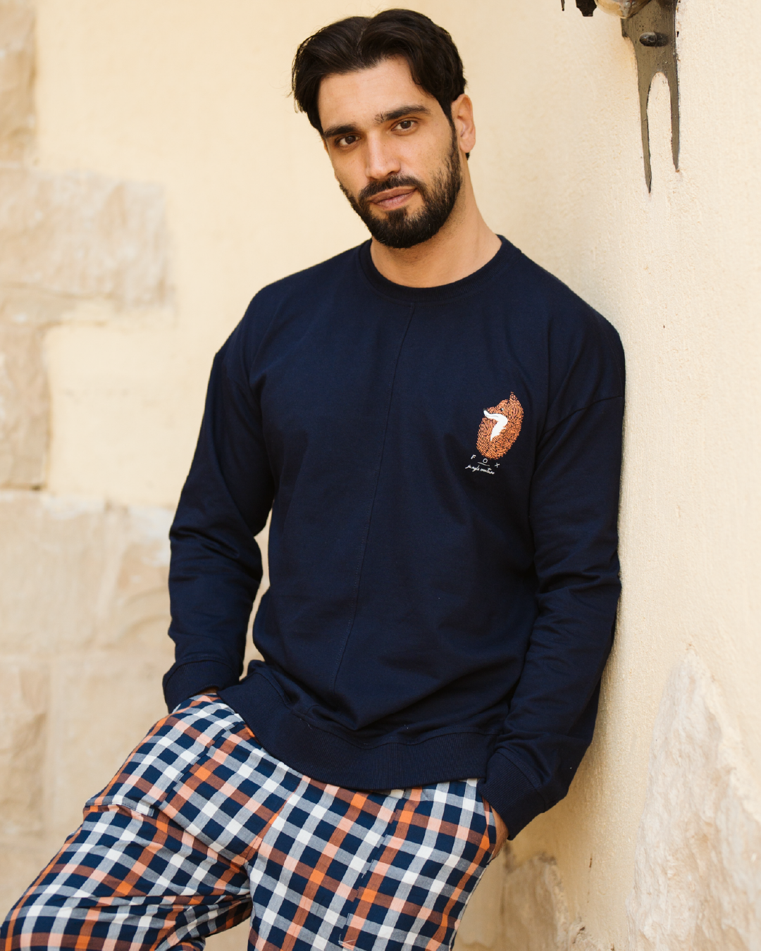 Fox Jungle Creature بيجاما رجالي كُم طويل