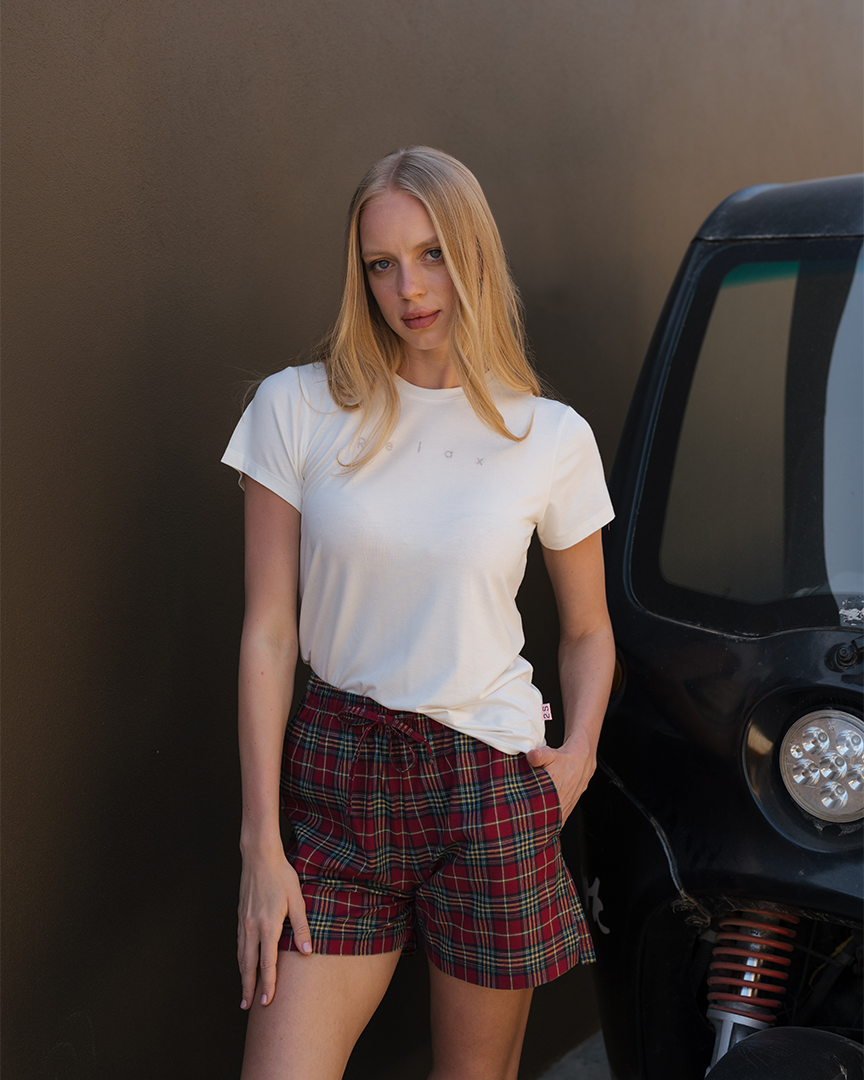 Relax women's plaid pajamas
