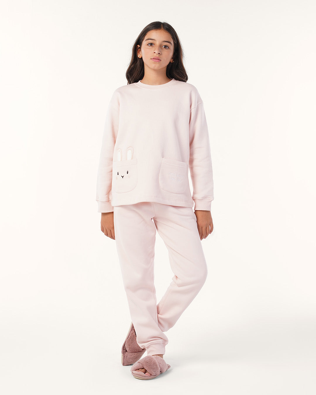 بيجاما بناتي بجيب ارنب