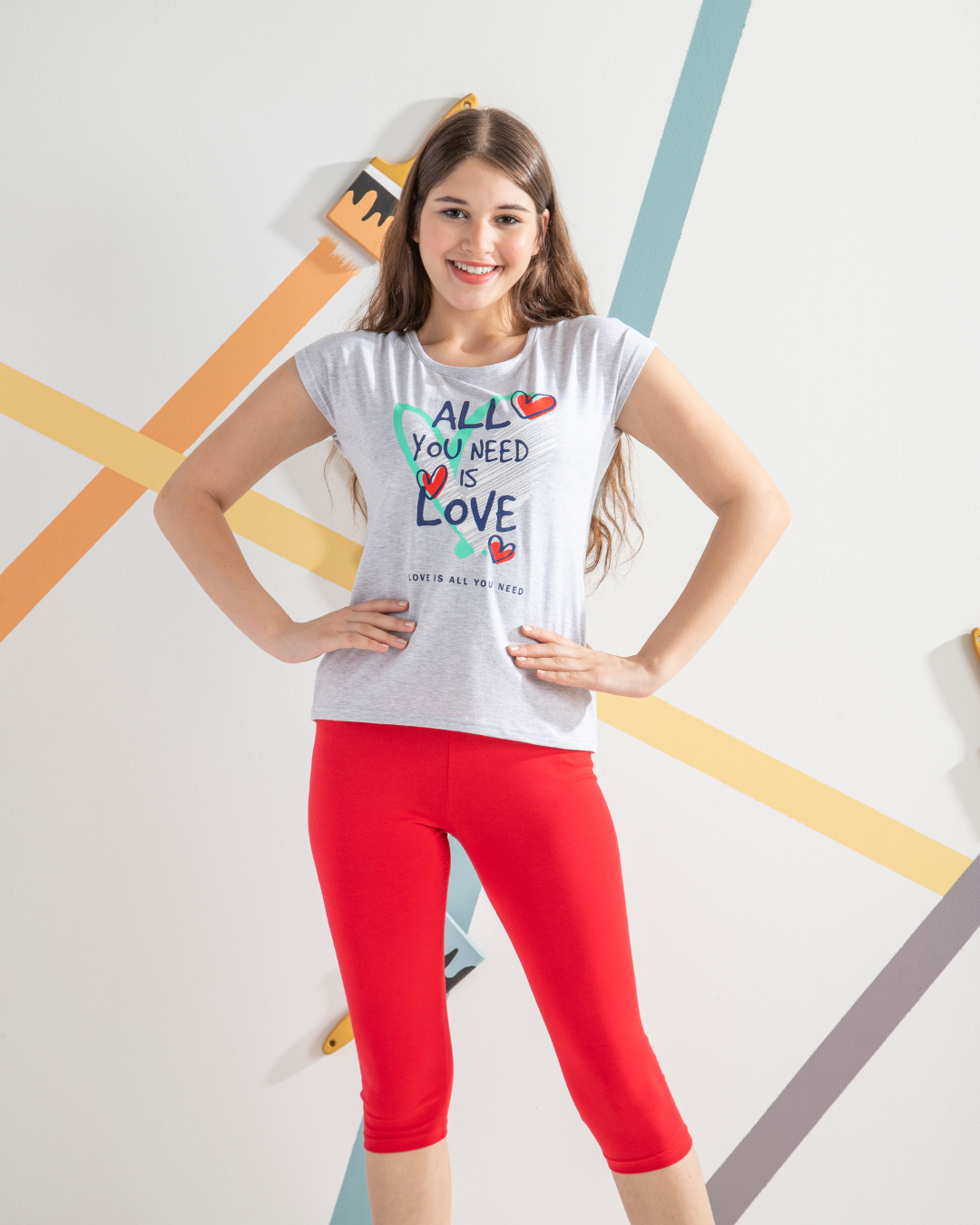 LOVE بيجامه بناتي