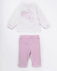 Lovely Girl Girls' printed T-shirt and pants pajamas