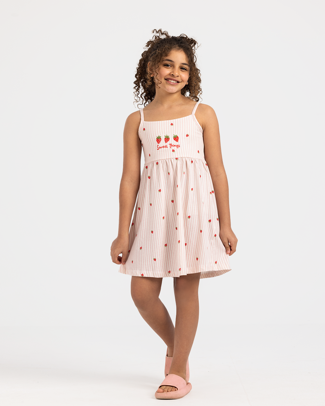Sweet things Dress in strawberry stripe