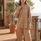 Women's Button Sleeve Pajamas with Pants