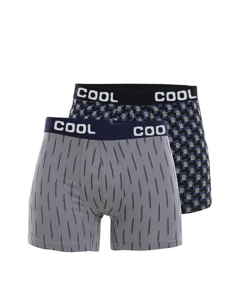 باك2 بوكسر رجالي ليكرا مطبوع طويل