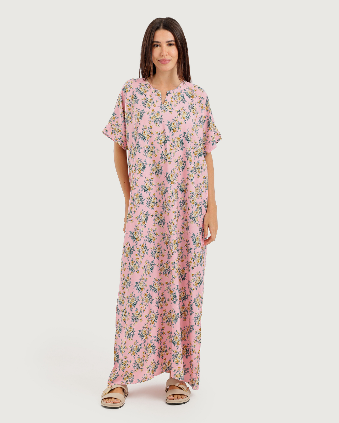 Long Patterned Viscose Shirt 177