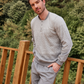 Men's  jacquard buttons * Melton  pajamas