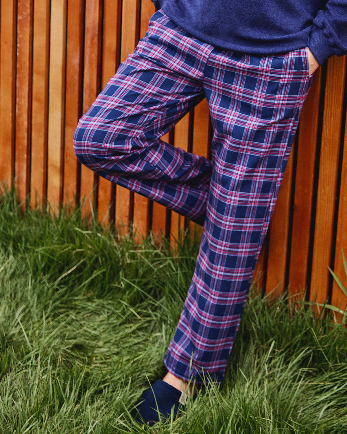 Men's checkered trousers