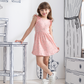 Floral Derbi baby girls cotton ribbed dress