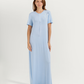 Women's Long Half Sleeve Jalabiya with Flower Branches