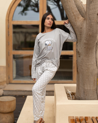 Women's Snoopy Drop Shoulder Pajamas
