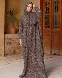 إسدال حريمي مشجر ورود الليل