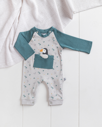 Love Mom printed boys' jumpsuit