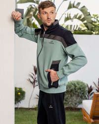 G|V men's pajamas with zipper and collar