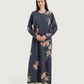 Women's Long Printed Nightshirt with Long Sleeves