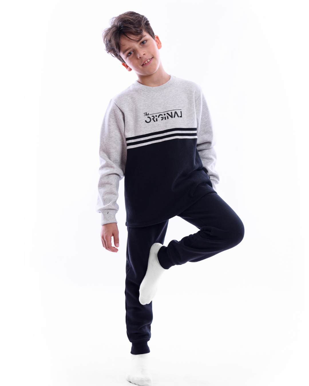 Original pajamas for boys, printed T-shirt + pants