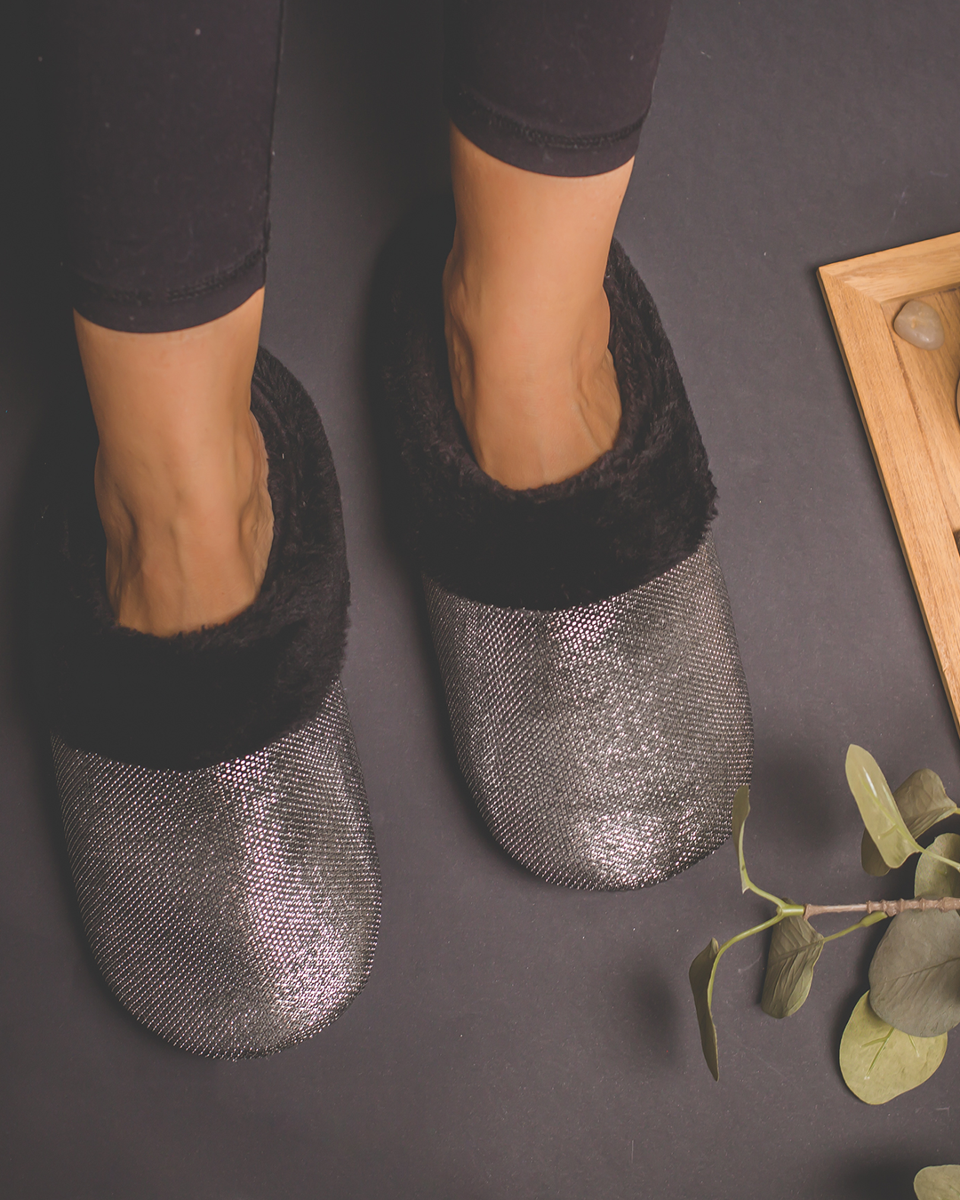 Ladies Slipper Silver