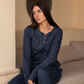 Women's pajamas printed with buttons