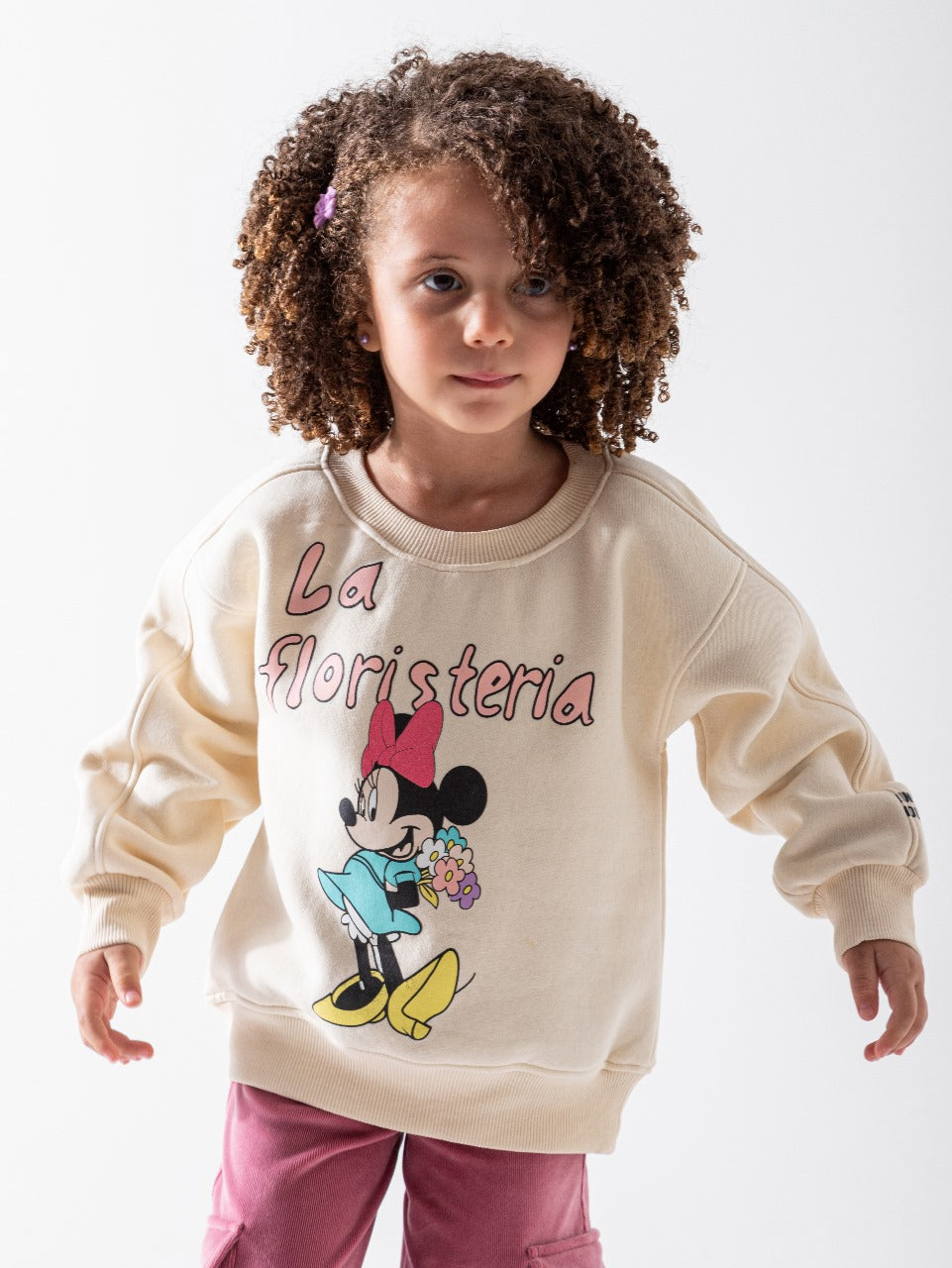 MARVY Minnie La Floristeria Cream Sweatshirt