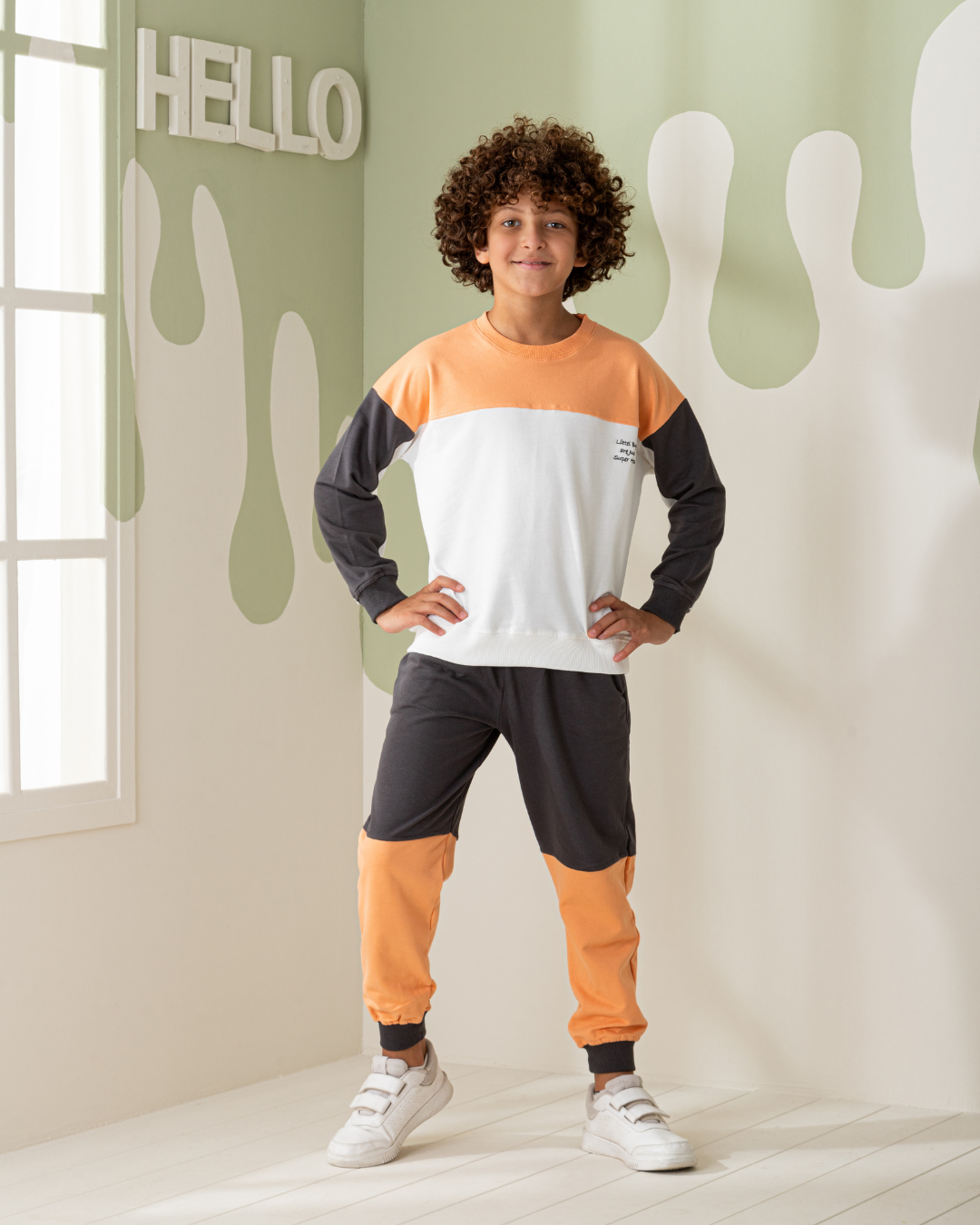 Super Heros بيجاما اولادي  سويتشرت وبنطلون قطن