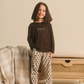 A Girl Autumn Vibes Pajama in Warm Colors