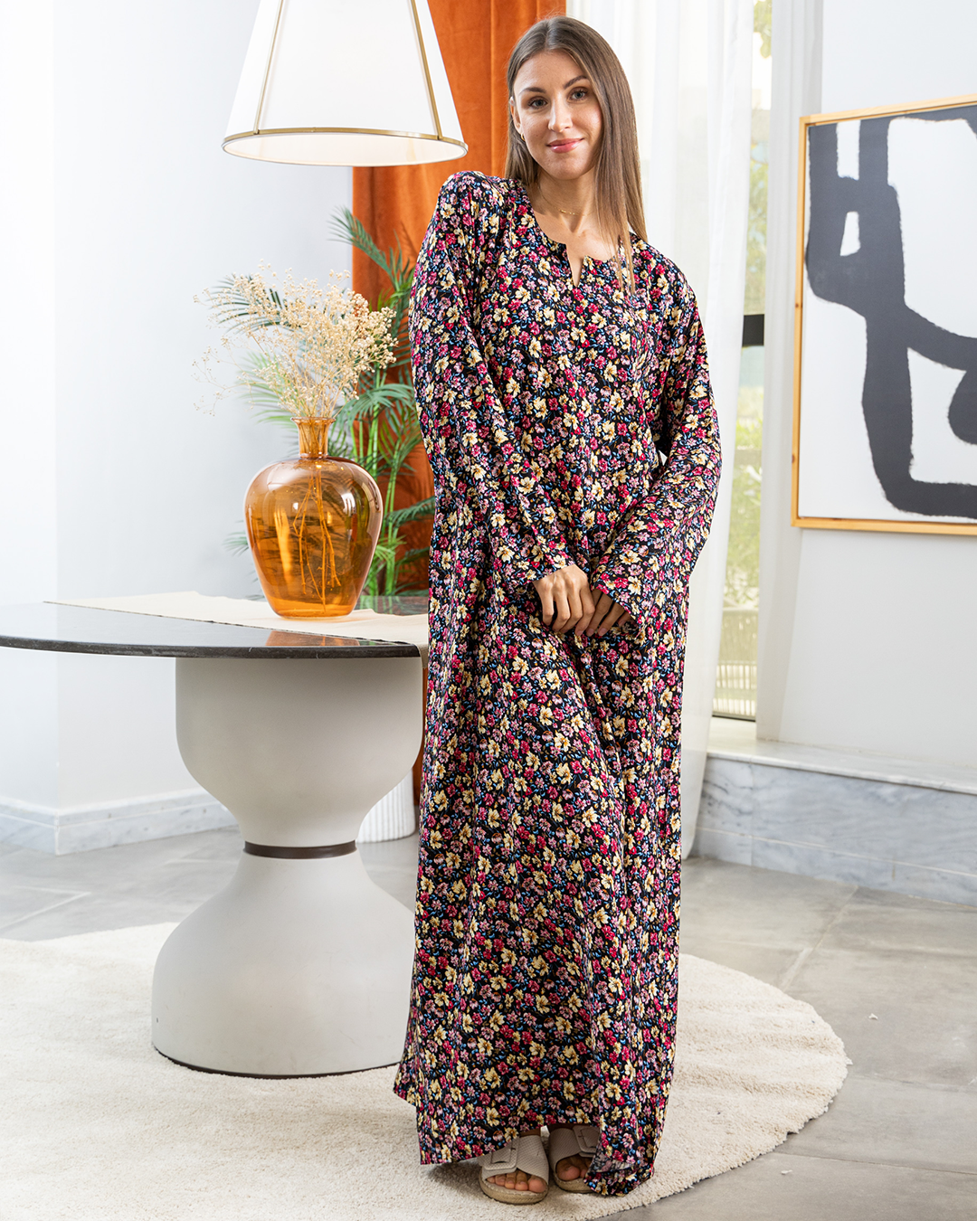 قميص فسكوز كم مشجر53