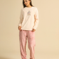Polka Dots Women pajama in Nude